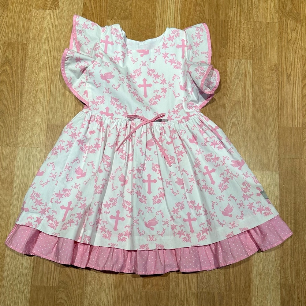 Elenor Rose Easter Cross dress size 6-7 (girls)